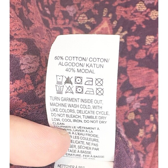 Lucky Brand Peasant Top Boho Bohemian Folk Flowy Western Open Back Size Large - Picture 10 of 10